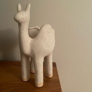 Anthropologie llama flower pot
